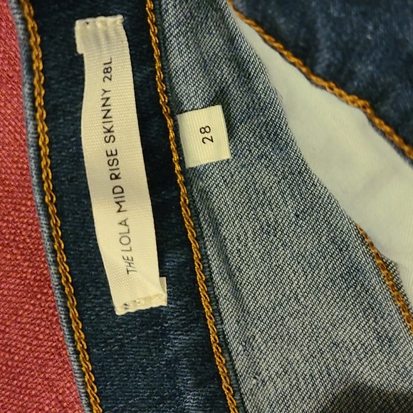 NWOT aritzia denim forum lola mid-rise skinny blue jeans 28, 28L - Picture 6 of 7